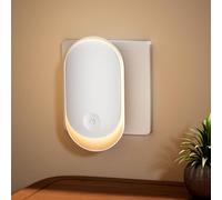 Alyvisun Veilleuse Bébé, Veilleuse Prise Électrique avec Capteur de Crépuscule et Luminosité Réglable et ON/OFF/AUTO Modes, Lampe de Nuit pour Chambres, Escalier, Couloir, Cuisine (Y1)
