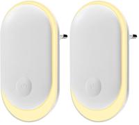 Alyvisun Veilleuse LED Prise Electrique avec Commande Tactile, Lampe Nuit avec Capteur de Crépuscule et Luminosité Réglable, Veilleuse Enfants pour Chambre de Bébé, Escalier, Couloir, Cuisine