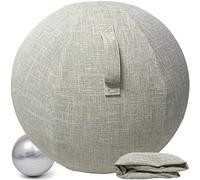 Alywen Ballon Bureau Siege Ballon Gym Ballon Bureau 55/65/75cm Ballon de Grossesse Chaise Ballon avec Housse de Protection Antidérapante Swiss Ball