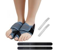 Alyxen 1 paire de correcteurs d'hallux valgus avec 2 écarteurs d'angle d'orteils - Protection des orteils - Bandage pour redresser les orteils de jour et de nuit - Attelle de correction d'hallux