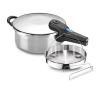 Alza Omega - Autocuiseur Rapide de 2,5 Litres + Panier, Acier Inoxydable 18/10, Compatible avec Tous Types de Cuisinières, Induction