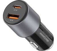 AlzaPower Chargeur de voiture P540 USB-A + USB-C Power Delivery 65W gris