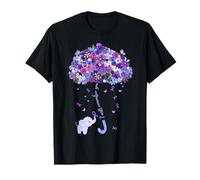 Alzheimers Awareness I 'LL Remember You Purple Elephant Women T-Shirt
