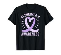 Alzheimer's Awareness Purple Ribbon Memory Loss Walk Meme T-Shirt
