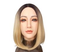 ALZRGORA Masque féminin en silicone souple pour crossdresser, costume transgenre, cosplay