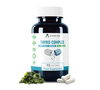 Alzuro Labs Thyro Complex avec Iode Naturel | 90 Gélules Véganes | Formule Haute Concentration pour le Soutien de la Thyroïde | Testé par Laboratoire Indépendant | GMP | Sans Gluten & Sans OGM