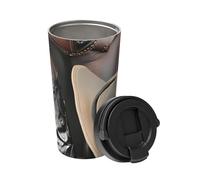 ALZYFC Cowboy Black Hat Western Boots transporte une tasse à café isotherme. Thermos élégant de 500 ml qui garde les boissons chaudes pendant des heures, parfait pour le café, le thé et plus encore