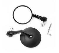ALZZTUND Miroir Scooter Rétroviseur de Moto pour Street for Triple 675 765 1050 pour Trident 660 pour Tiger 900 pour Tiger 1050 Moto Rétroviseurs(Black)