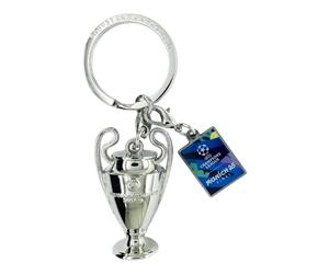 Am Ball Com Porte-clés 3D UEFA Champions League Coupe avec Tag de l'événement Munich 25 Finale - Article officiel U rgenté - Idée cadeau pour les fans de football