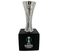 Am Ball Com Réplique du Trophée UEFA Europa Conference League sur Socle en Bois 45 mm Miniature, Fabrication de Haute Qualité, Objet de Collection pour Fans et Collectionneur, Cadeau pour Hommes