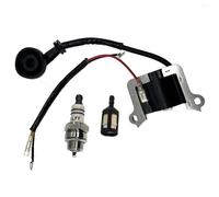 AM Bobine Bougie d'allumage Pour débroussailleuse 2 Temps 52cc et 3CV Moteur 4 en 1/5 en 1 Multitools Taille-Haies Freischneider Fuxtec Timbertech Rotfuchs Lumag Nemax Mac Dillen