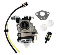 AM Carburateur avec filtre à essence Jeu de joints pour débroussailleuse Fuxtec FX-PS152 / FX-MS152 / FX-MT152 / MFS520 / FX-FSR152 Multiool 2 en 1 4 en 1 3 CV 52 cm3