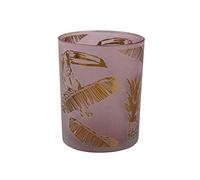 AM-Design Photophore en Verre Rose 10 x 10 x 12,5 cm