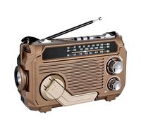 AM FM SW Radio À Manivelle, Lampe De Poche Generator, Radio De Survie Solaire Generator, Radi o Solaire d'urgence, Radios A Pile Survie Portable, Radios À Remontage Manuel avec Lampe Torche Dynamos