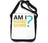 Am I Handsome Good Looks Question Sac à bandoulière Blanc