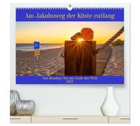 Am Jakobsweg der Küste entlang (hochwertiger Premium Wandkalender 2027 DIN A2 quer), Kunstdruck in Hochglanz: Von Hendaye ns Ende der Welt