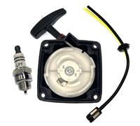 AM Kit de démarrage à câble pour débroussailleuse Brast Rotfuchs Fuxtec Arebos Starter Timbertech 52 cc Multi-Fonctions 5 en 1 avec débroussailleuse Nemaxx EB52