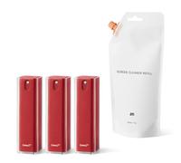 am Kit Nettoyage Écran avec Spray 200 ml, Chiffon Microfibre et Nettoyant Lunettes pour TV, Ordinateur, Smartphone, Tablette et Écran Voiture, 3 Pièces, (RED)