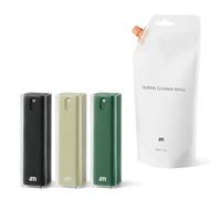 am Kit Nettoyage Écran Voiture et Écrans Tactiles - Spray 200 ml, Chiffon Microfibre et Nettoyant Lunettes pour TV, Ordinateur, Smartphone et Tablette, 3 Pièces, Vert