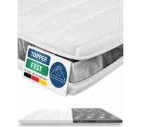AM matelas de qualité | Basic Topper | 90x200 cm | ferme | 6 cm d'épaisseur | Surmatelas | 90/200 | Mousse confort Topper