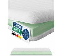 AM matelas de qualité | Basic topper en mousse confort | 90x190 cm | 6 cm d'épaisseur | topper de matelas | 90/190 | topper en mousse confort