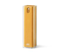 am Nettoyant Écran Portable 2 en 1 avec Chiffon Microfibre, Spray 10,5 ml pour Smartphone, Tablette, Ordinateur et Écran Voiture, Jaune, 1 Pack
