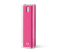 am Nettoyant Écran Portable 2 en 1 Chiffon Microfibre - 10,5 ml - Kit Nettoyage Voiture Pour Smartphones, Lunettes, Tablettes, Écrans TV et Ordinateur, Rose
