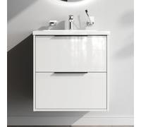 AM.PM Flash Meuble vasque suspendu 60 cm blanc 2 tiroirs Soft Close