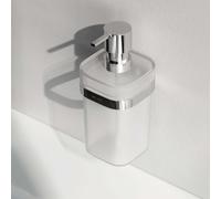 AM.PM Func distributeur de savon mural distributeur de savon liquide rechargeable distributeur de savon ou de gel douche avec perçage acier inoxydable verre, chrome