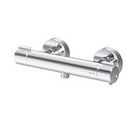 AM.PM GEM FGA40000 - Mitigeur Douche Thermostatique Chromé, Robinet Salle de Bain, Mitigeur Douche avec Réglage Température et Débit à 38 °C