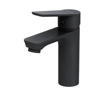 AM.PM Hit FTA02122 Robinet de lavabo avec mitigeur monocommande Cartouche céramique SoftMotion 30 mm Aerator Anti-Rayures, Facile à Nettoyer, Noir Mat