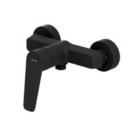 AM.PM Hit FTA20022 - Robinet de Douche Noir Mat, Mitigeur Douche Monocommande sans Bec, Robinet de Baignoire Résistant aux Rayures, Facile à Nettoyer
