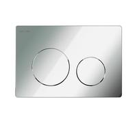 AM.PM II90151 Prime Fit S Plaque de déclenchement pour réservoirs encastrés 2 volumes de chasse d'eau Chromé brillant