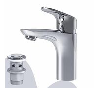AM.PM Like FLA82100 Robinet mitigeur de lavabo avec tirette et vidage Chromé