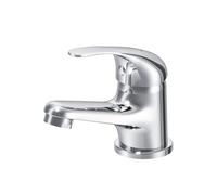 AM.PM Play - Mitigeur Lavabo Robinet Salle de Bain, Chrome, Anti-rayures, Facile à Nettoyer, Hauteur du Bec 122 mm