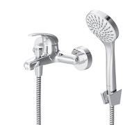 AM.PM Play Robinet de baignoire avec douchette et support. Mitigeur de baignoire pour salle de bain, chtome