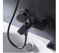 AM.PM Robinet mitigeur mécanique baignoire et douche, Noir, Laiton FXB10022 X-Joy S