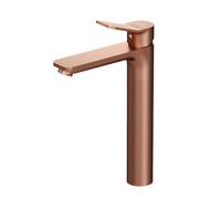 AM.PM - Robinet Salle Bain X-Joy, Mitigeur Lavabo couleur cuivre Haut, Robinet Lave-Main Monocommande à Bec Haut 301 mm