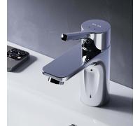 AM.PM Robinet lavabo, Robinet Salle de Bain, laiton, Installation rapide, Chromé, FXB02100 X-Joy S