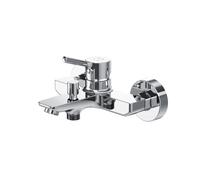 AM.PM X-Joy S FXB10000 - Mitigeur Baignoire Monotrou Chromé, Robinet de Baignoire avec Bec, Colonnette Baignoire, Mitigeur Monocommande pour Bain et Douche