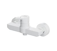 AM.PM X-Joy S FXB20033 - Mitigeur de Douche Blanc pour Salle de Bain, Robinet Baignoire Monocommande Sans Bec, Économique en Eau, Résistant aux Rayures, Facile à Nettoyer