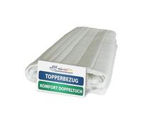 AM Qualitätsmatratzen - Housse de surmatelas 105x190 Polyester - Housse pour surmatelas avec Fermeture éclair - Amovible et Lavable - Housse surmatelas 105 x 190 Oeko tex - Housse Protection