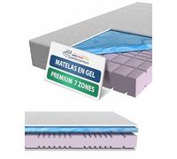 AM Qualitätsmatratzen - Matelas à Mousse en Gel Froide Premium 200x200cm Moelleux - Matelas qualitatif avec revêtement à Mousse Gel de 4cm - 23cm Hauteur Premium - qualité Allemande - 200 x 200