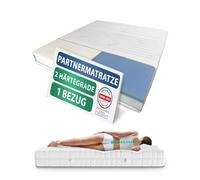 AM Qualitätsmatratzen - Matelas à Ressorts ensachés 160x200 pour 2 Personnes - Différents Niveaux de fermeté Moelleux & équilibré - 7 Zones de Confort - Matelas Double 24cm epaisseur - 160 x 200
