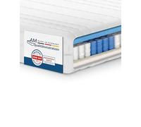 AM Qualitätsmatratzen Matelas à Ressorts ensachés 7 Zones 200x200cm Ferme - Fabriqué en Allemagne - Matelas Ergonomique avec Housse Lavable - Certifié Oeko-TEX - Matelas à Ressorts Ferme 200x200 cm