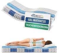 AM Qualitätsmatratzen | Matelas à ressorts ensachés en mousse gel 80x200 cm - H2 - Fabriqué en Allemagne