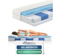 AM Qualitätsmatratzen | Matelas à ressorts ensachés en mousse gel Premium - 140x200 cm - H3 - 1000 ressorts