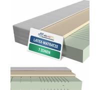 AM Qualitätsmatratzen | Matelas en latex 140x200 cm | H2 | Matelas de haute qualité avec revêtement en latex de 4 cm | 20 cm d'épaisseur | Fabriqué en Allemagne | 140 x 200 cm