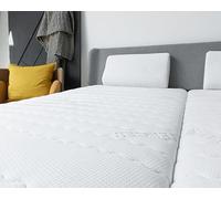 AM Qualitätsmatratzen - Matelas en Visco Premium 100x200cm Moelleux - 1000 Ressorts - Matelas à Ressorts ensachés 100x200 - Matelas avec revêtement en Visco de 6cm - 24cm Hauteur - qualité Allemande