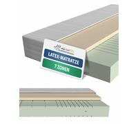 AM Qualitätsmatratzen - Matelas Latex à Mousse Froide 160x200cm Moelleux - Matelas qualitatif avec revêtement en Latex de 4cm - 20cm Hauteur - qualité Allemande - 160 x 200